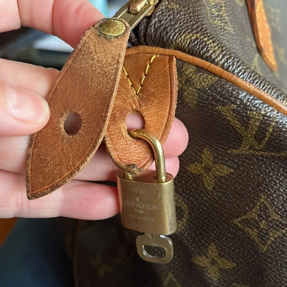 Louis Vuitton Speedy 30 Monogram purse classic LV monogram handbag 💯 authentic - Picture 3 of 10